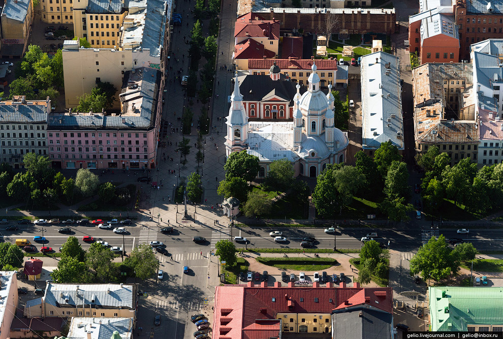 Вид с вертолета на Санкт-Петербург (Фоторепортаж)