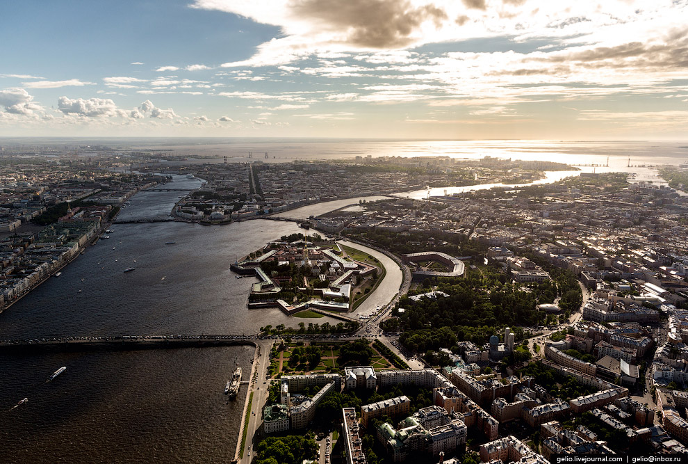 Вид с вертолета на Санкт-Петербург (Фоторепортаж)