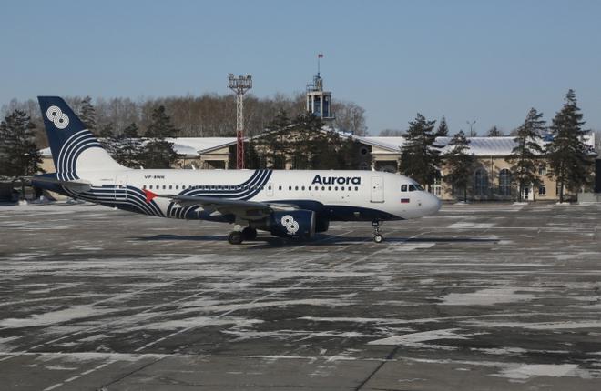 Авиакомпания "Аврора" завершила формирование парка самолетов A319