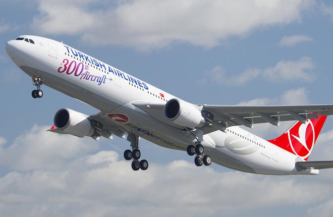 Флот Turkish Airlines вырос до 300 самолетов