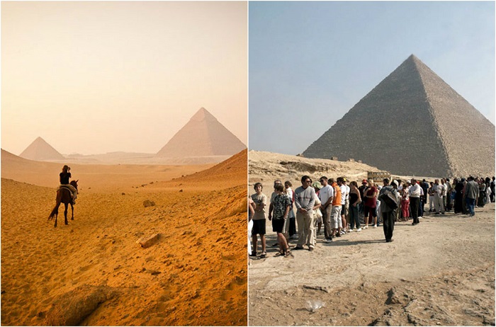 Во избежание большого скопления туристов, посещать пирамиды лучше ранним утром или ближе к вечеру.