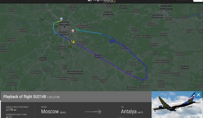 Рейс «Аэрофлота» в Анталью вернули в Шереметьево, потому что пилотам стало холодно